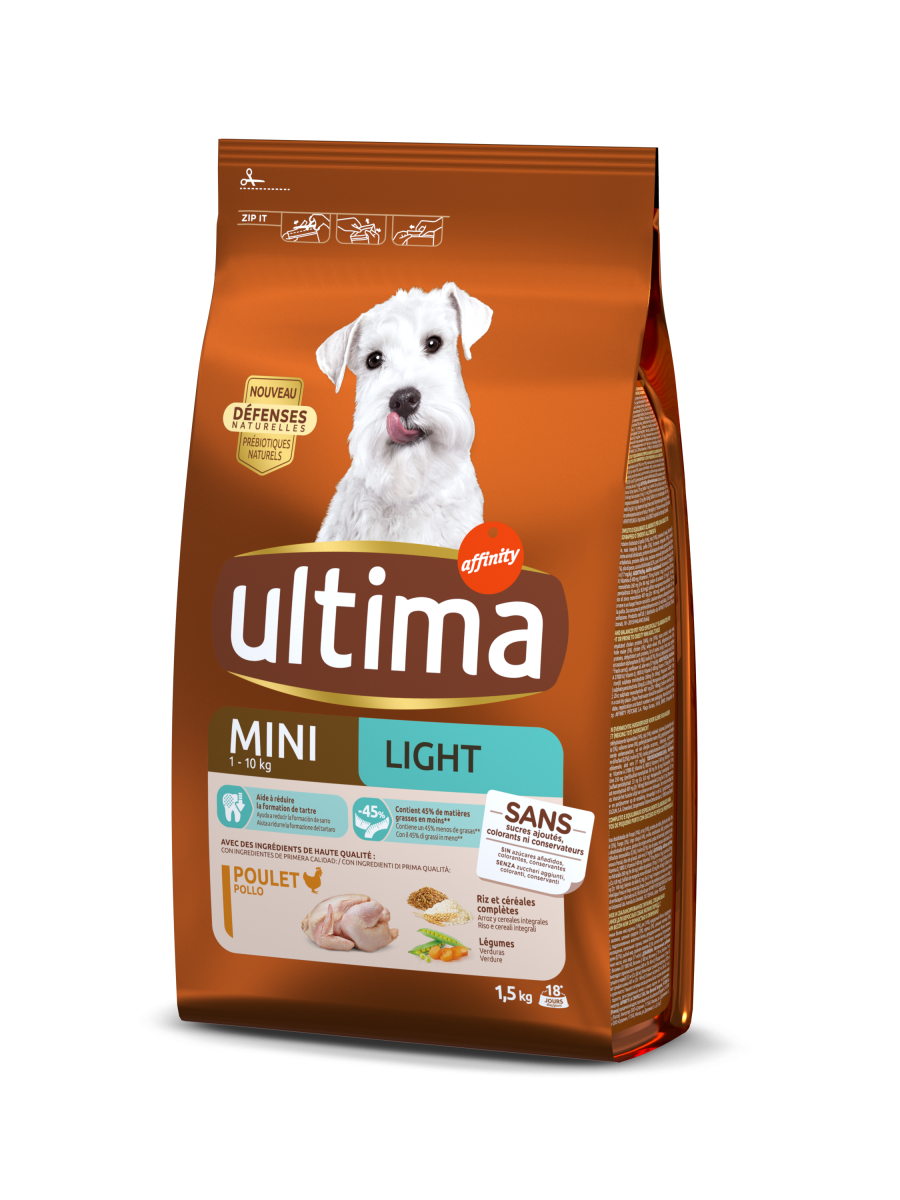 Ultima Mini Light Poulet Nourriture Seche Pour Chien Ultima